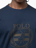 Polo Mens Crest Embroidered T-Shirt In Navy