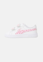 Puma Girls Smash 3.0 Hearty V Inf White Pink