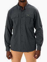 Jeep Mens Tech Utility Shirt In Charcoal