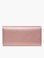 Pierre Cardin Skylar Bifold Purse In Rose Gold