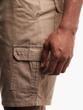 Jeep Mens Fixed Waistband Mountain Shorts In Bark