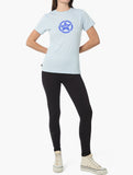 Jeep Womens L-Iconic Fashion Star Logo T-Shirt Blue