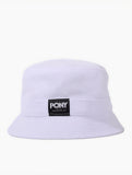 Pony Mens Towelling Hat In White & Black