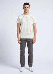Vialli Mens Latin T-Shirt In Off White