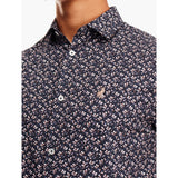 Polo Mens Floral Print Shirt In Navy