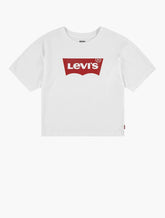 Levis Girls Light Bright Cropped T-Shirt In White