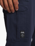 Jeep Mens Bolt Fixed Twill Cargo Pants In Vintage Blue