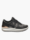 Butterfly Feet Ladies Apexx 2 Shoes Black And White