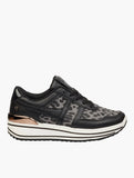 Butterfly Feet Ladies Apexx 2 Shoes Black And White