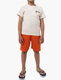 Polo Boys Luke Patched Pocket T-Shirt In Sand