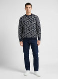 Tshepo Unisex Monogram Jersey Knit Navy
