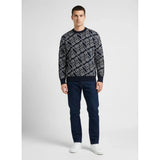 Tshepo Jeans Unisex Monogram Jersey Knit Navy