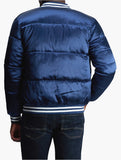 Starter Mens College Jacket 1 In Navy & White