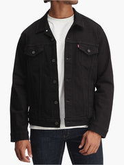 Levis Mens The Trucker Jacket In Black