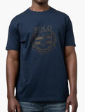 Polo Mens Crest Embroidered T-Shirt In Navy