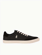 Polo Mens Color Block Basic Sneakers In Black & White