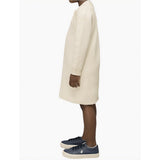 Polo Girls Addison Long Sleeve Knitted Golfer Dress In Milk
