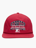 Starter Mens Flat Peak Snap Back Cap In Maroon