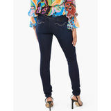 Sissy Boy Womens Axel Skinny With Back Pocket Embroidery In Dark Vinatge