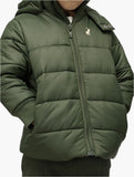 Polo Boys Jayden Hooded Puffer Jacket In Olive