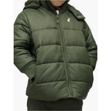 Polo Boys Jayden Hooded Puffer Jacket In Olive