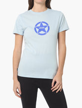 Jeep Womens L-Iconic Fashion Star Logo T-Shirt Blue