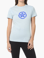 Jeep Womens L-Iconic Fashion Star Logo T-Shirt Blue