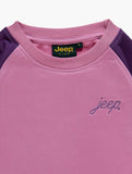Jeep Kids Crew Neck Fleece Top In Pink