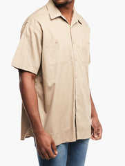 Jeep Mens Workshirt In Khaki