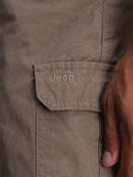 Jeep Fixed Waistband Moutain Shorts in Bark