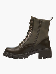 Miss Black Ladies Odyssey 3 Boots In Olive