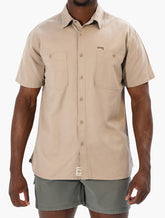 Jeep M Workshirt Short Sleeve Shirt Khaki