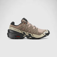 Salomon Mens Speedcross 6 Shoes in Natural/Black/Almond Milk
