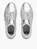 Diesel Mens S-Athene Low Sneakers In Silver