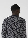 Tshepo Unisex Monogram Jersey Knit Navy