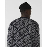 Tshepo Jeans Unisex Monogram Jersey Knit Navy