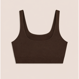 Freddy Womens Knitted Seamless Sports Top In Brown