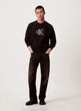 Calvin Klein Mens Premium T-Color Monologo Sweatshirt In Black