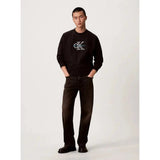 Calvin Klein Mens Premium T-Color Monologo Sweatshirt In Black