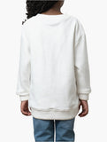 Polo Girls Daniella Crested Sweatshirt In Off White