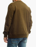 Jeep Mens Core Applique Fleece Sweatshirt In Olive