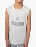 Polo Boys Connor Printed Vest In Grey