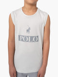 Polo Boys Connor Printed Vest In Grey