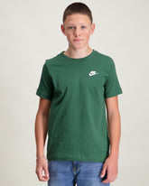 Nike Boys Embroid Futura T-Shirt In Green