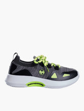 Bubblegummers Boys Nat Sneakers In Black/Lima Green