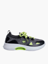 Bubblegummers Boys Nat Sneakers In Black/Lima Green