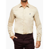 Polo Mens Long Sateen Shirt In Stone