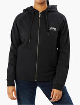 Jeep Womens Zip Through Hoodie In Black
