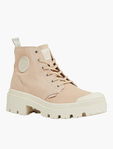 Palladium Womens Pallabase Twill Shoes In Nude Dust