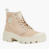 Palladium Womens Pallabase Twill Shoes In Nude Dust